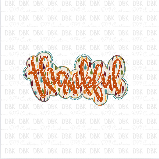 Thankful Blue DTF Transfer F85