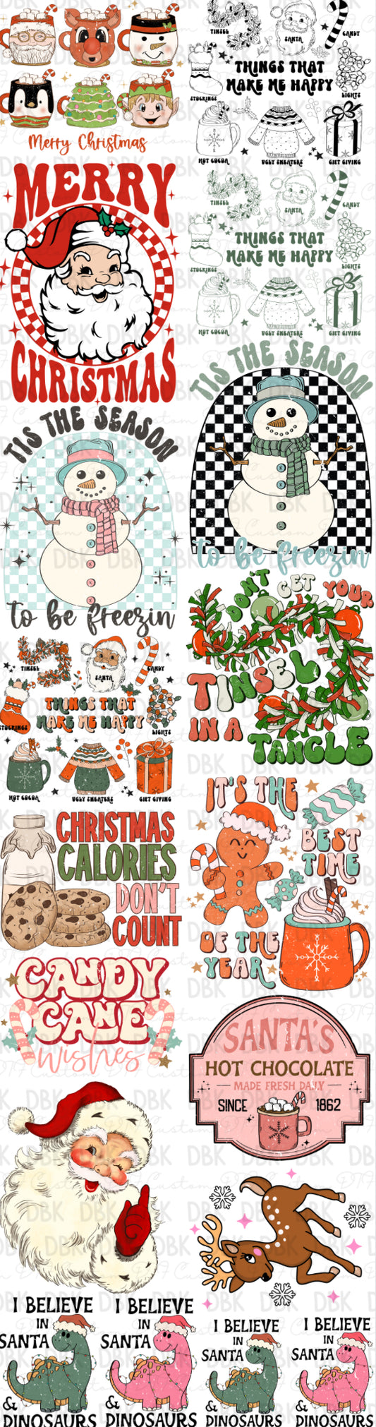 Christmas Pre-Made Gang Sheet P2