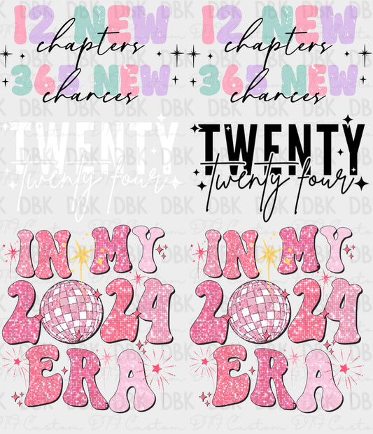 New Year 2024 Pre-Made Gang Sheet