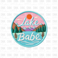 Lake Babe DTF transfer B10