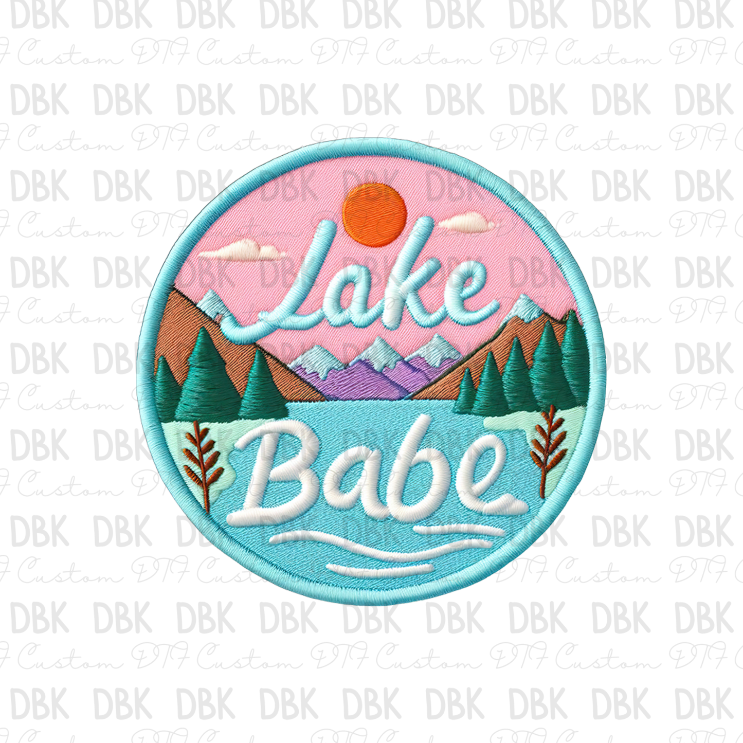 Lake Babe DTF transfer B10