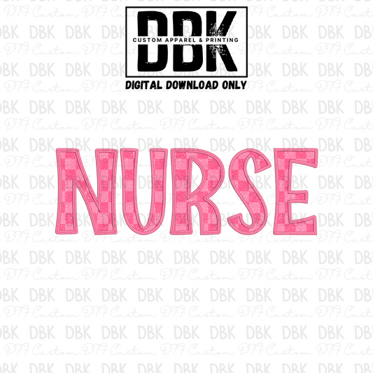 Nurse Pink Faux Glitter DIGITAL ONLY