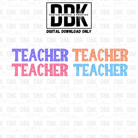 Teacher Bundle Faux Glitter DIGITAL ONLY