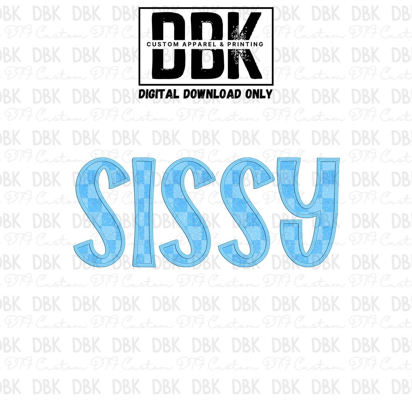 Sissy Blue Faux Glitter DIGITAL ONLY