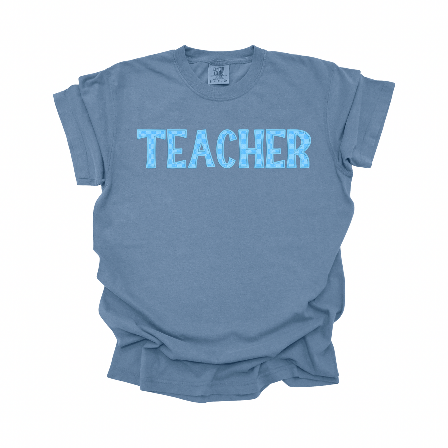 Teacher Blue Faux Glitter DIGITAL ONLY