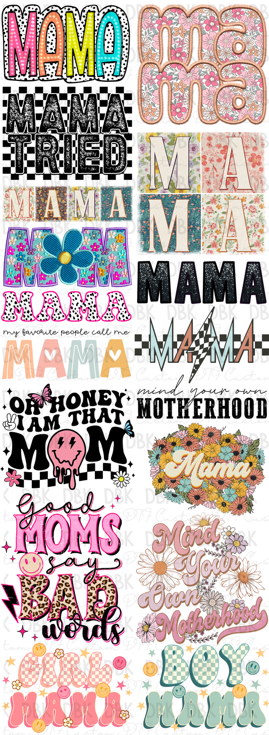 Mama 60in Pre-Made Gang Sheet
