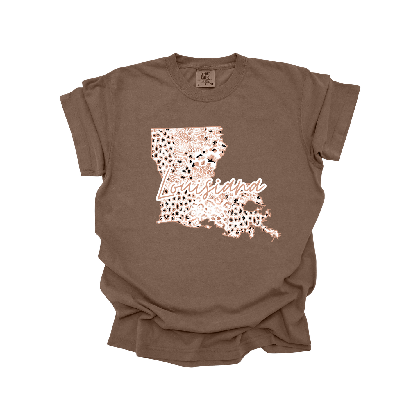 Louisiana Rose Gold Leopard Digital Download