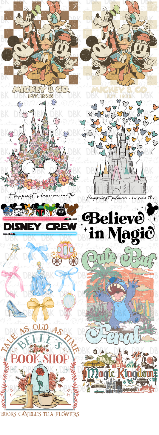 MAGICAL PRE-MADE GANG SHEET P157