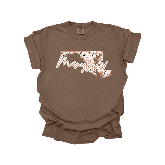 Maryland Rose Gold Leopard Digital Download