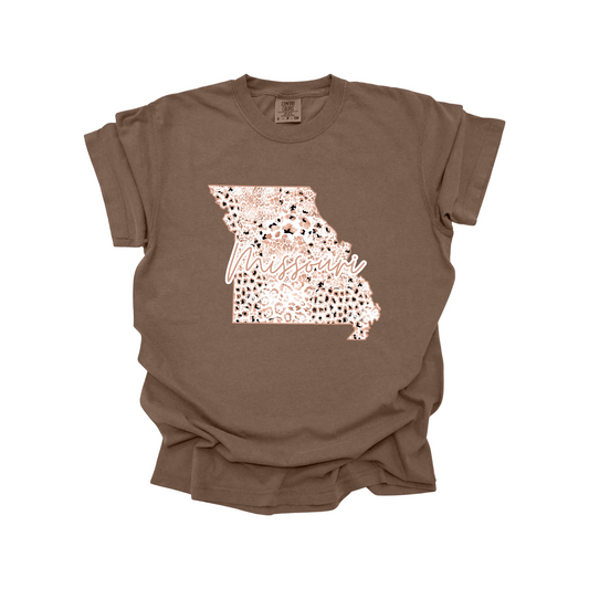 Missouri Rose Gold Leopard Digital Download
