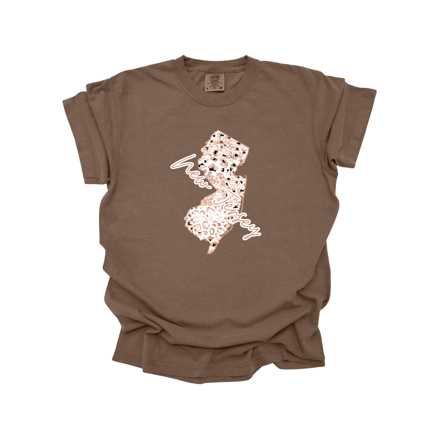 New Jersey Rose Gold Leopard Digital Download