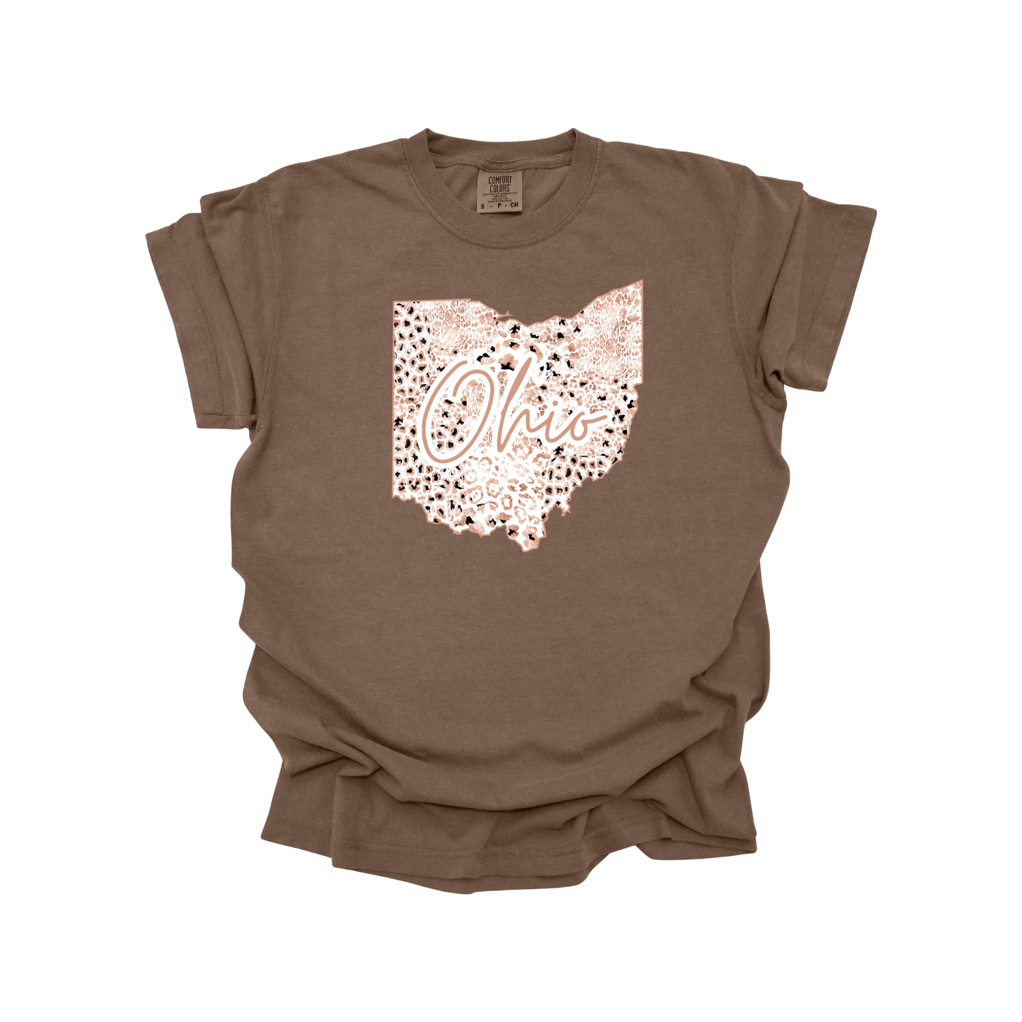 Ohio Rose Gold Leopard Digital Download