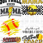 Softball Pre-Made Gang Sheet P155