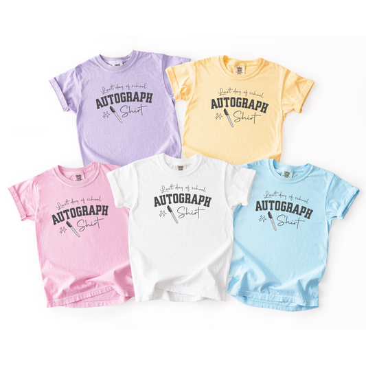 YOUTH COMFORT COLORS AUTOGRAPH T-SHIRT