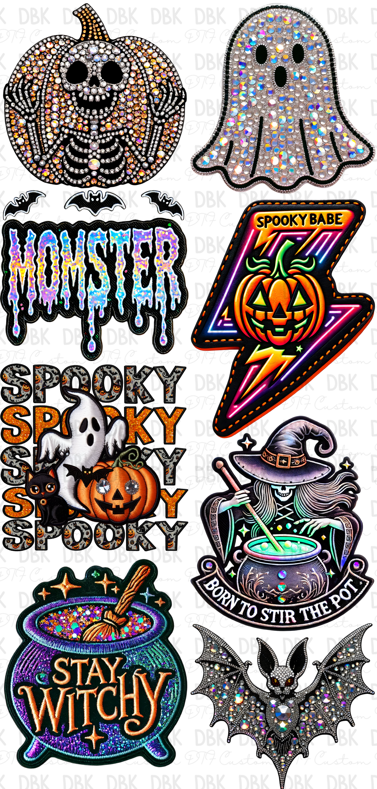 Halloween Pre-Made Gang Sheet P16