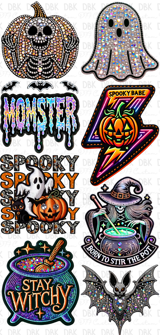 Halloween Pre-Made Gang Sheet P16
