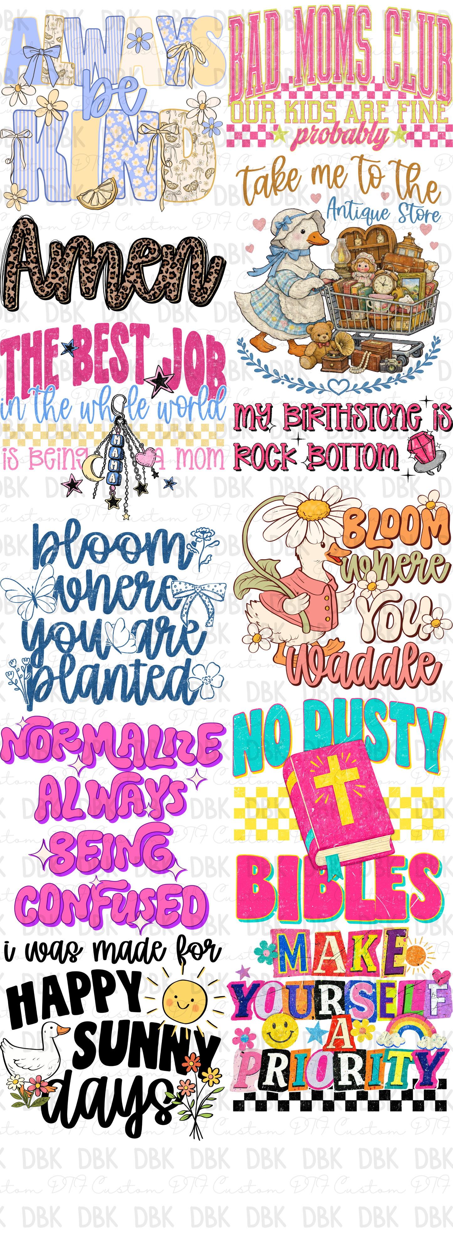 Pre-Made Gang Sheet