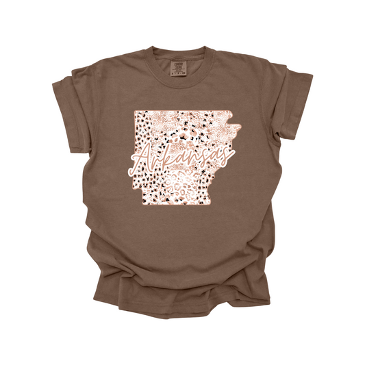 Arkansas Rose Gold Leopard Digital Download