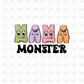 Mama monster DTF transfer H95