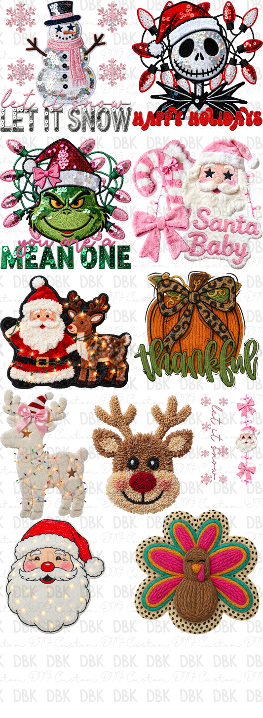 Christmas Gang Sheet