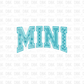 Blue Mini DTF Transfer