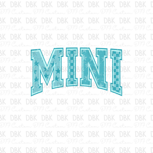 Blue Mini DTF Transfer
