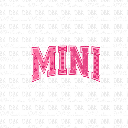 Pink Mini DTF Transfer