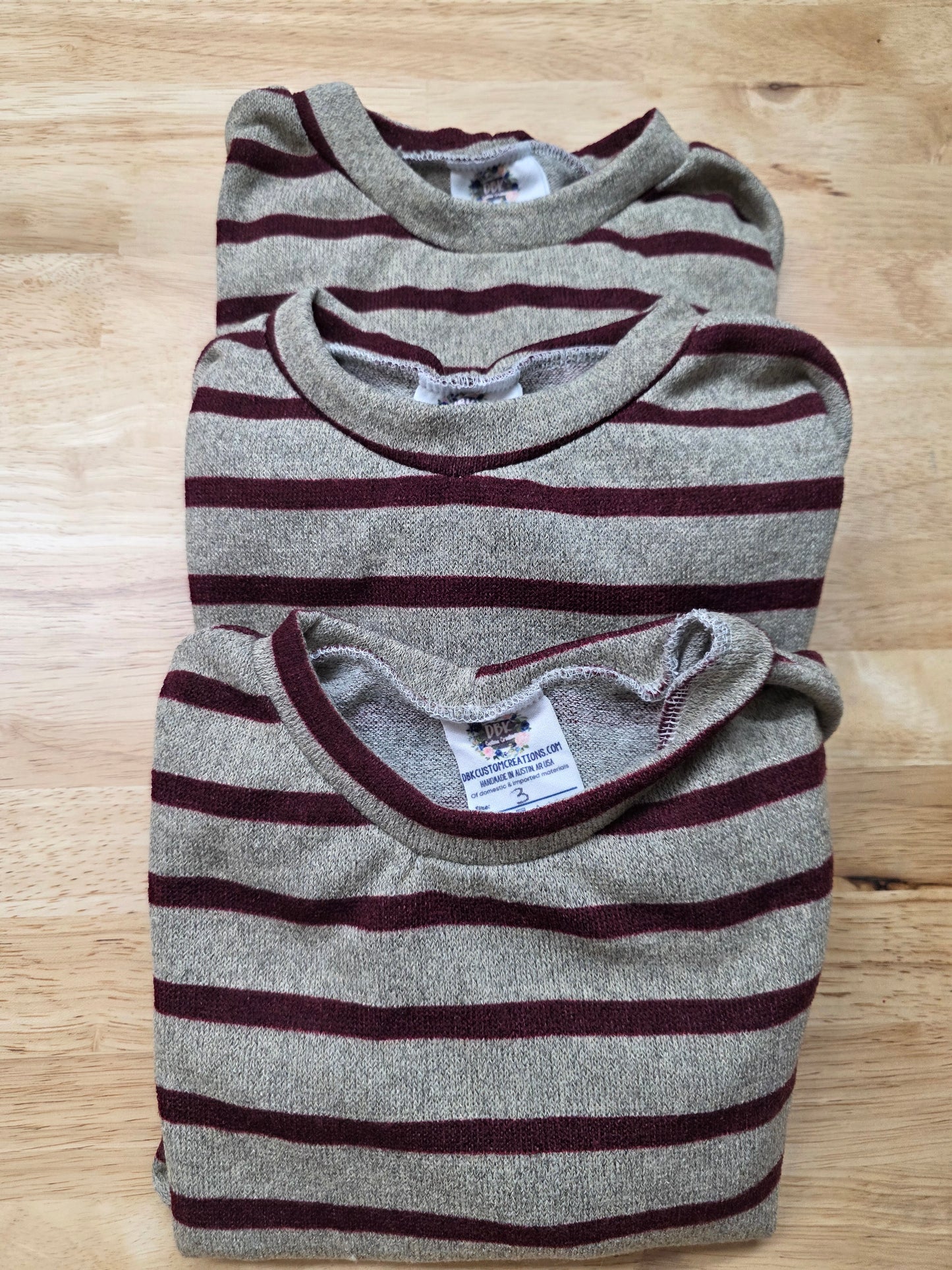 Red Stripe Lounge Top VINTAGE OG DBK (Several Available)
