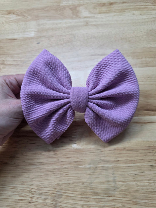 Lilac Clip Hair Bow