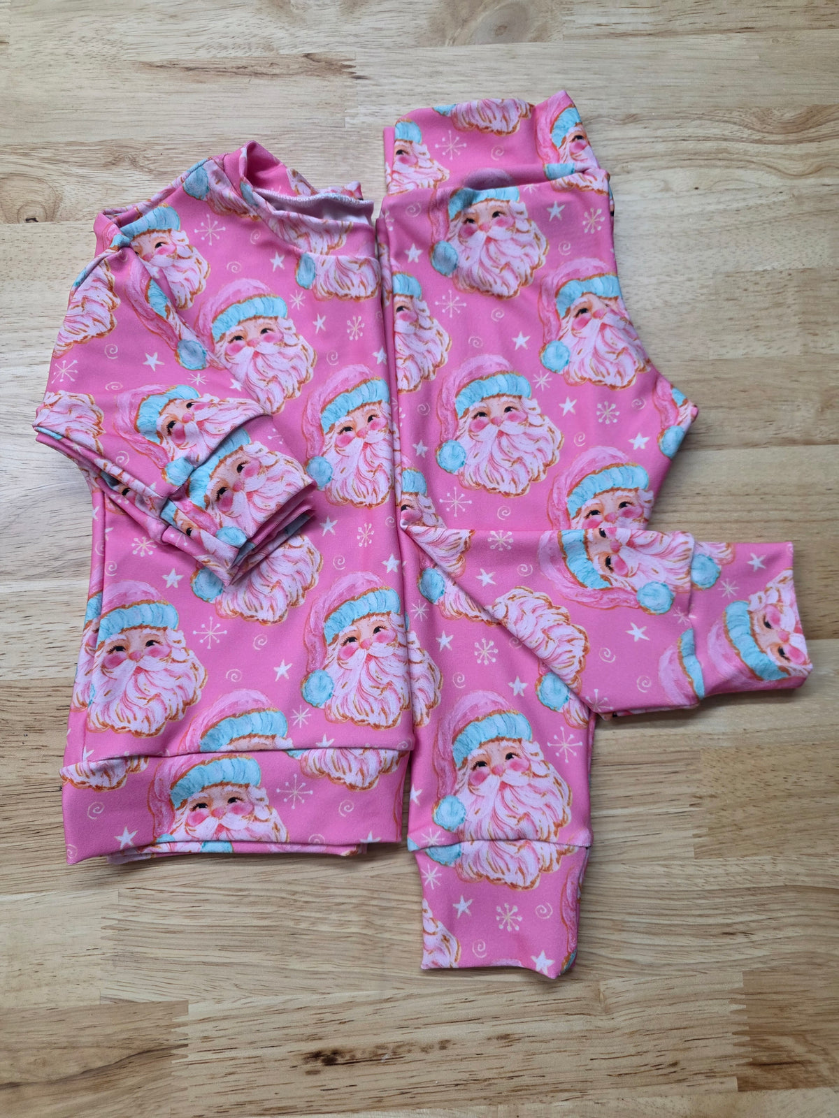Pink Santa Lounge set 9/12M NEW DBK