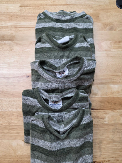 Green Stripe Lounge Top VINTAGE OG DBK (Several Available)