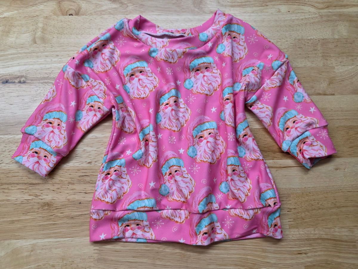 Pink Santa Lounge set 9/12M NEW DBK