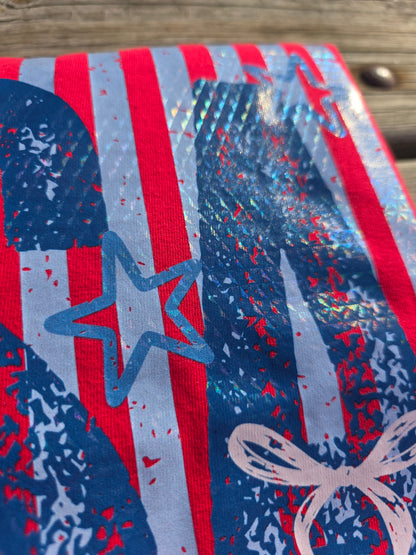 USA RED COMFORT COLORS COMPLETED T-SHIRT