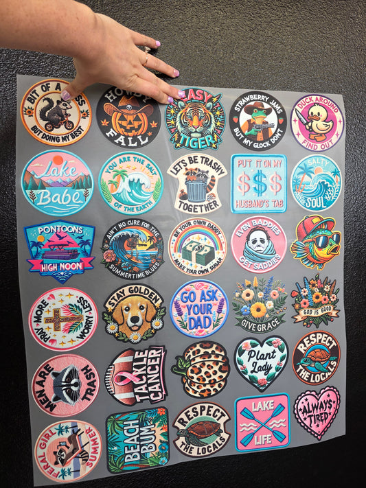 MYSTERY   DTF HAT PATCHES