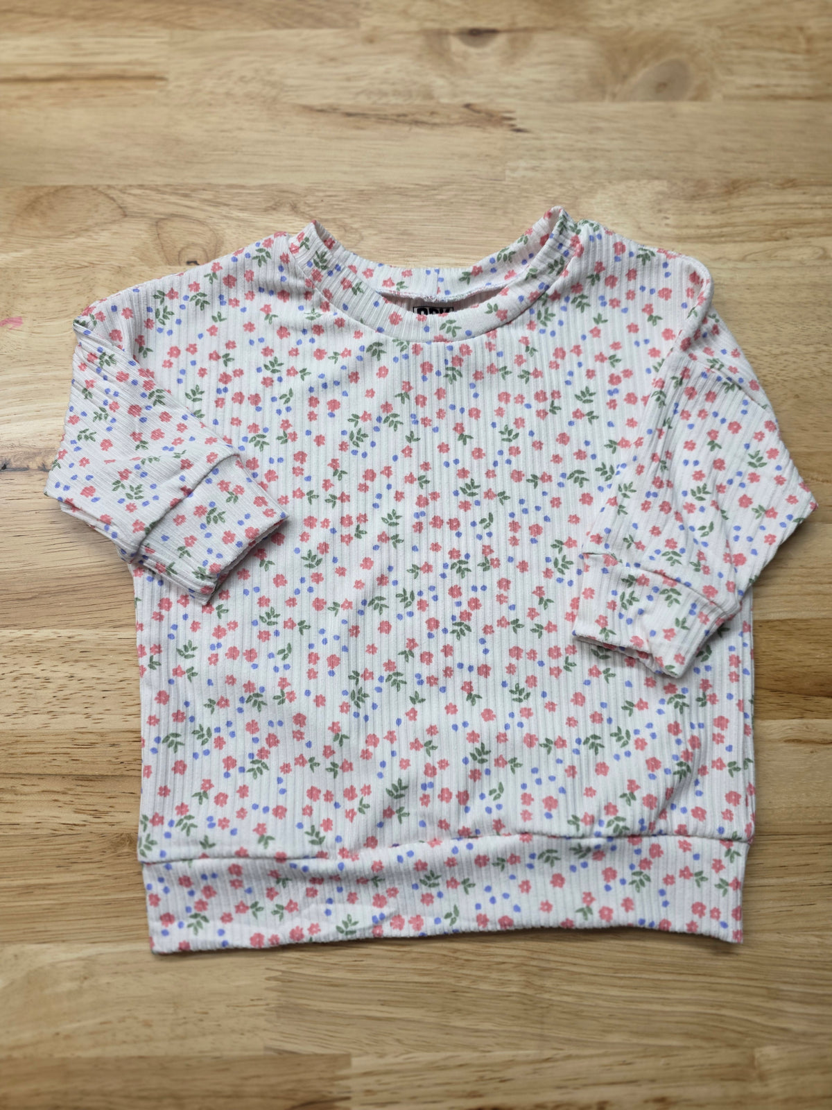 Pink Floral with Green Leaves/Blue dots RTS (SEVERAL AVAILABLE)