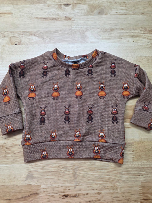 3-6 Christmas Lounge Top VINTAGE OG DBK