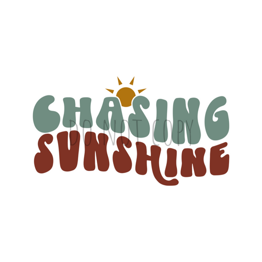 Chasing Sunshine DTF transfer S131