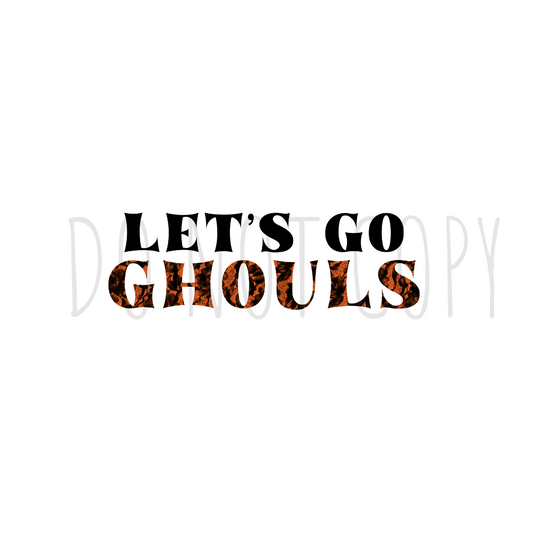 Let's Go Ghouls DTF transfer H65