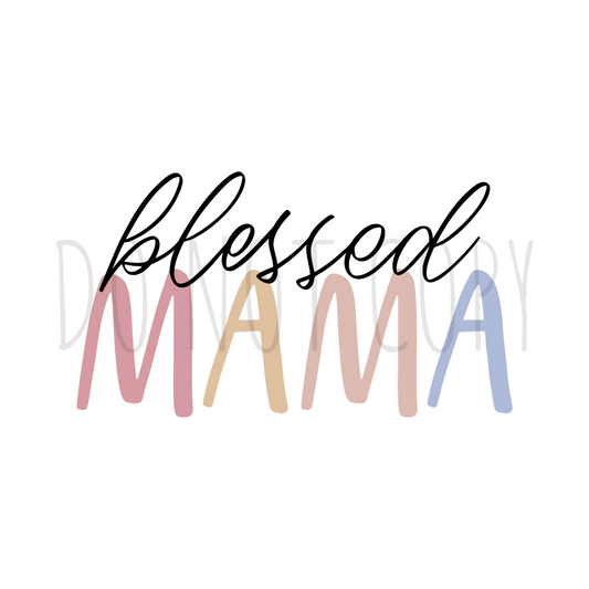 Blessed Mama Pastel DTF Transfer N177