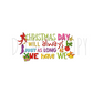 Christmas Day DTF transfer