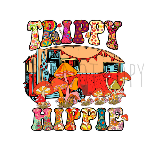 Trippy Hippie DTF transfer