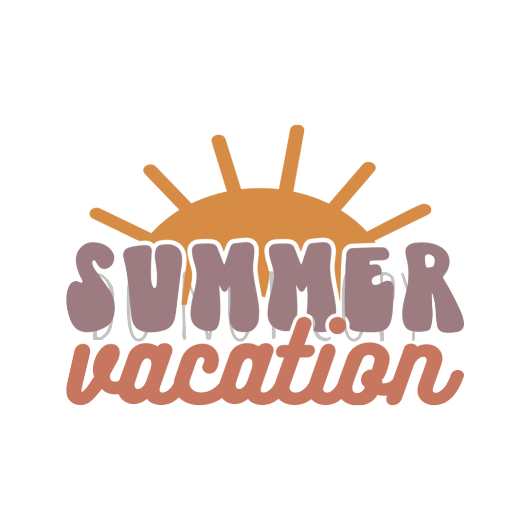 Summer Vacation DTF transfer S138