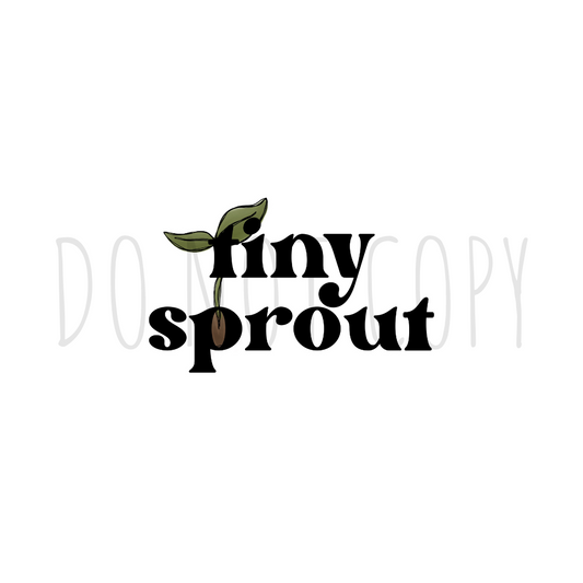 Tiny Sprout DTF transfer