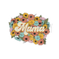 Mama retro floral DTF transfer N171