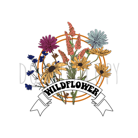 Wildflower DTF transfer