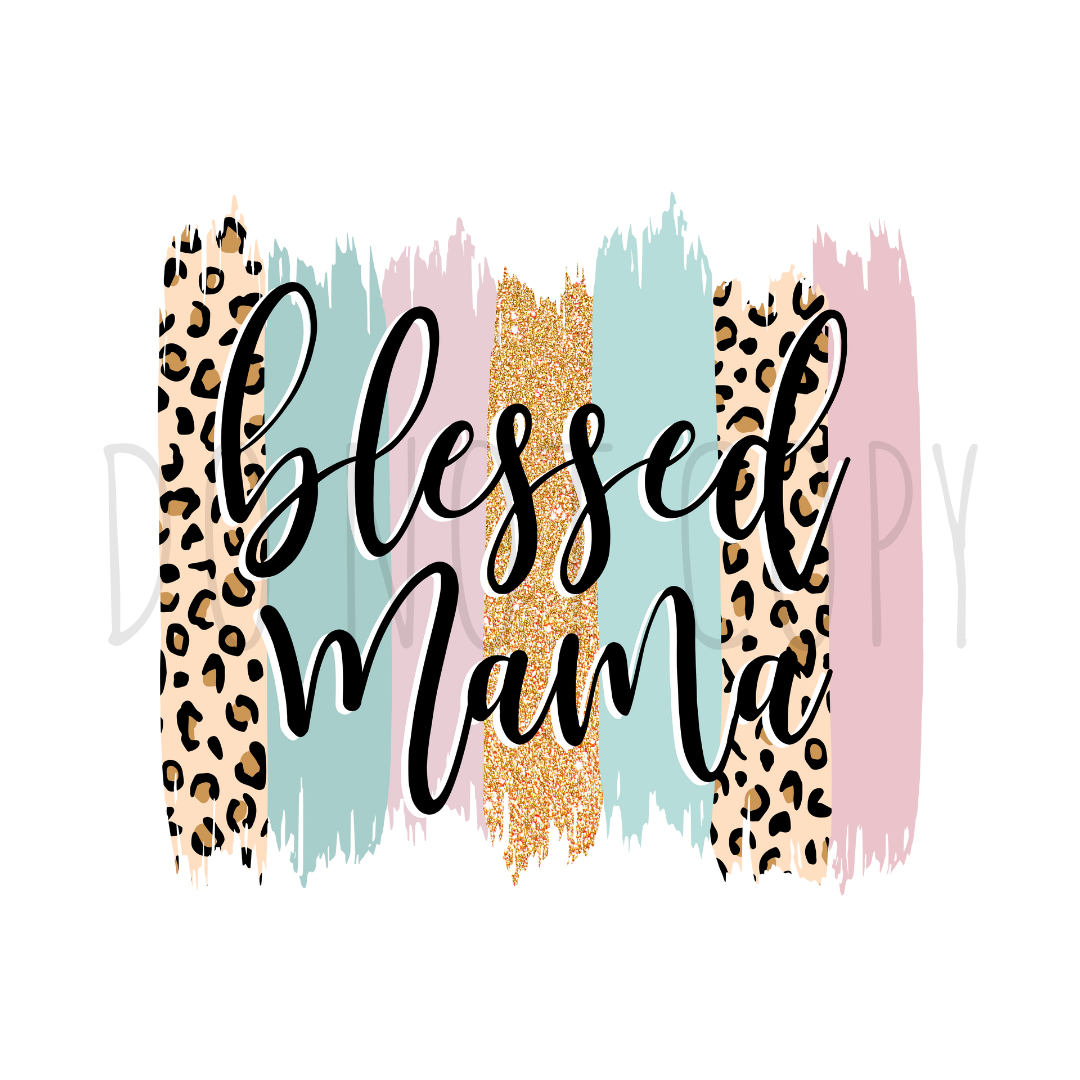 Blessed Momma brushstroke DTF Transfer N178