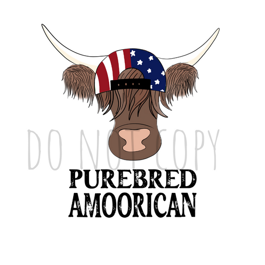 Purebred American DTF transfer R141