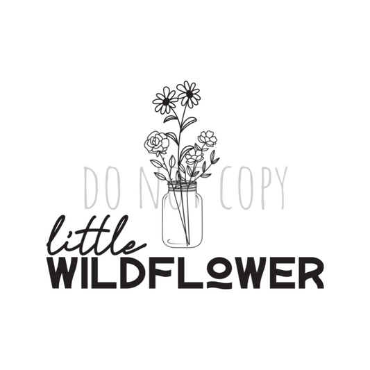 Little Wild Flower DTF transfer